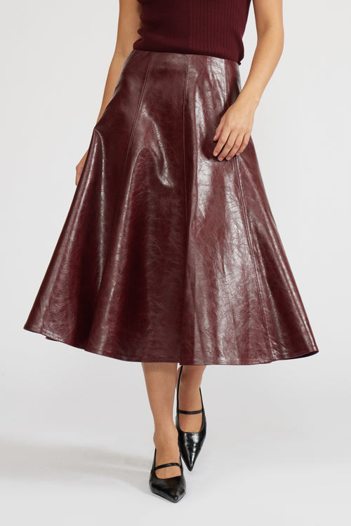 Oleksa Pleather Skirt