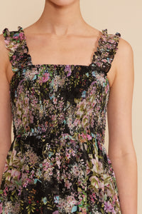 Dylan Smocked Floral Maxi Dress