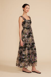Dylan Smocked Floral Maxi Dress