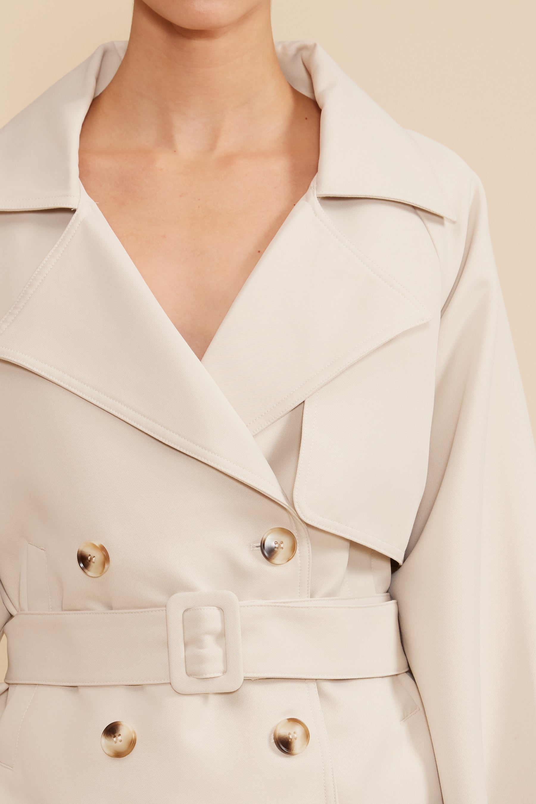 Estelle Cropped Trench Coat