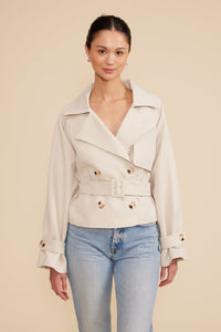 Estelle Cropped Trench Coat