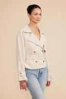 Estelle Cropped Trench Coat