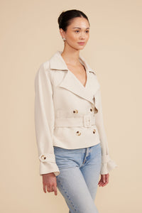 Estelle Cropped Trench Coat