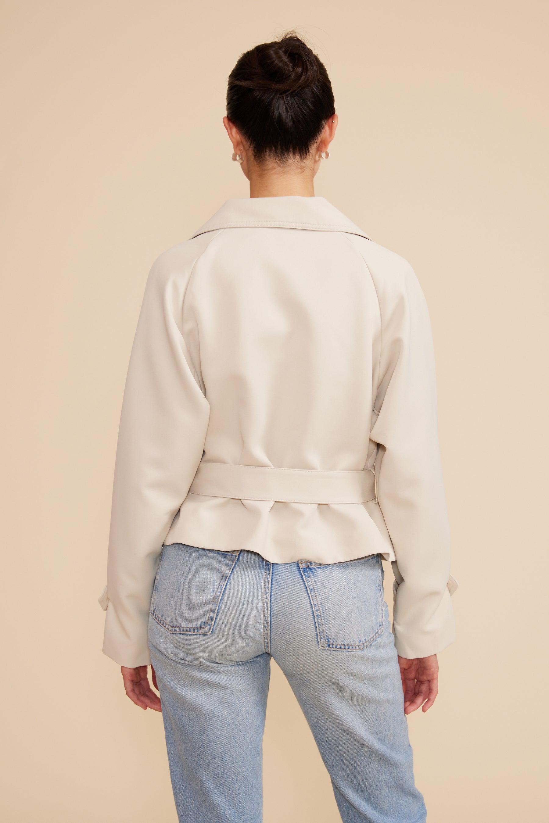 Estelle Cropped Trench Coat