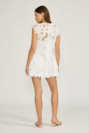White Eyelet Mini Dress