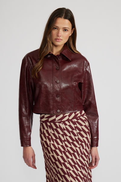 Caleb Faux Leather Jacket