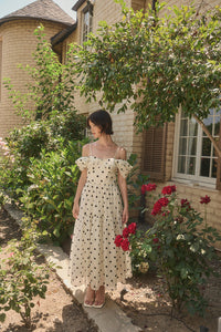 Polka Dot Maxi Dress