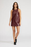 Onyx Faux Leather Dress