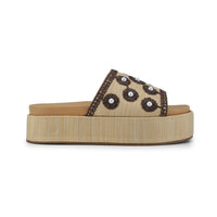 Mema Beaded Raffia Sandal