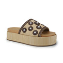 Mema Beaded Raffia Sandal