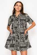 Nysas Ink Shirt Dress