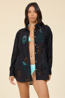 Ocean Eyelet Button Down