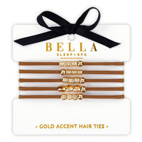 Gold Accent Hair Ties