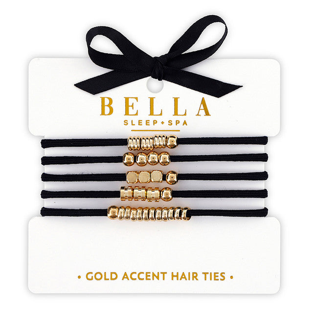 Gold Accent Hair Ties