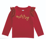 Red Holiday Tinsel Shirt