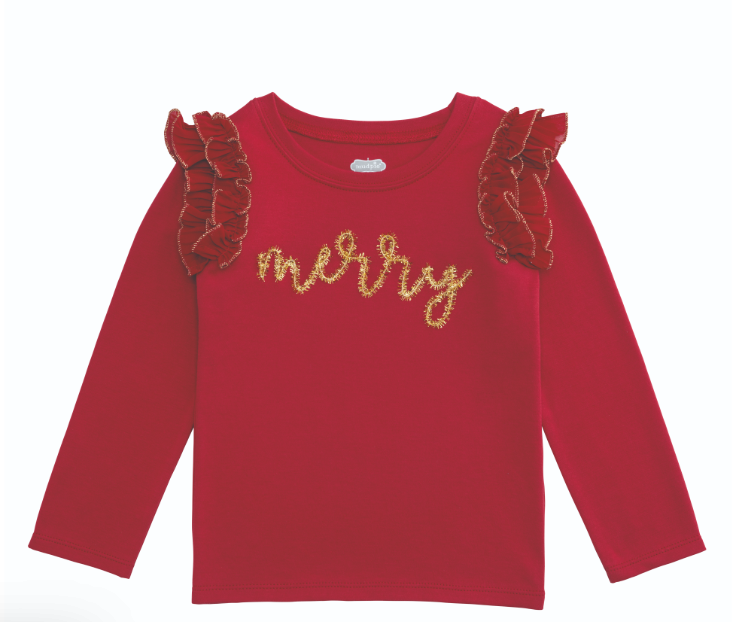 Red Holiday Tinsel Shirt