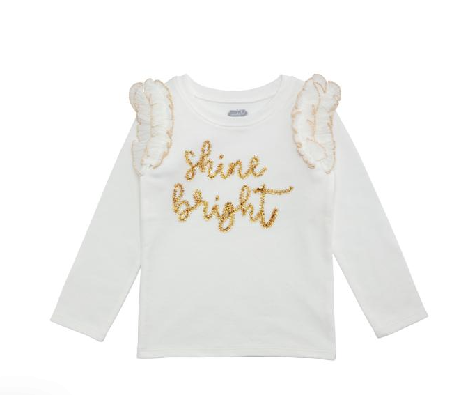 White Holiday Tinsel Shirt