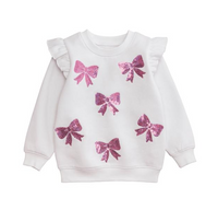 Sequin Bow Sweatshirt