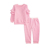 Quilted Bow Jogger Set