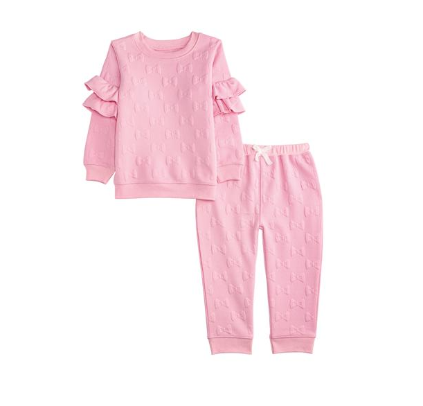 Quilted Bow Jogger Set