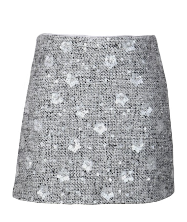 Rosalyn Sequin Tweed Mini Skirt