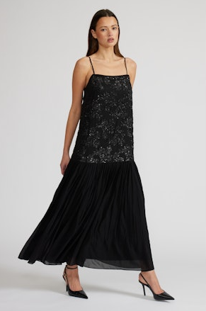 Marissa Drop Waist Sequin Dress