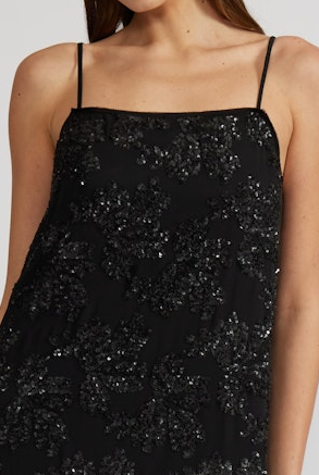 Marissa Drop Waist Sequin Dress