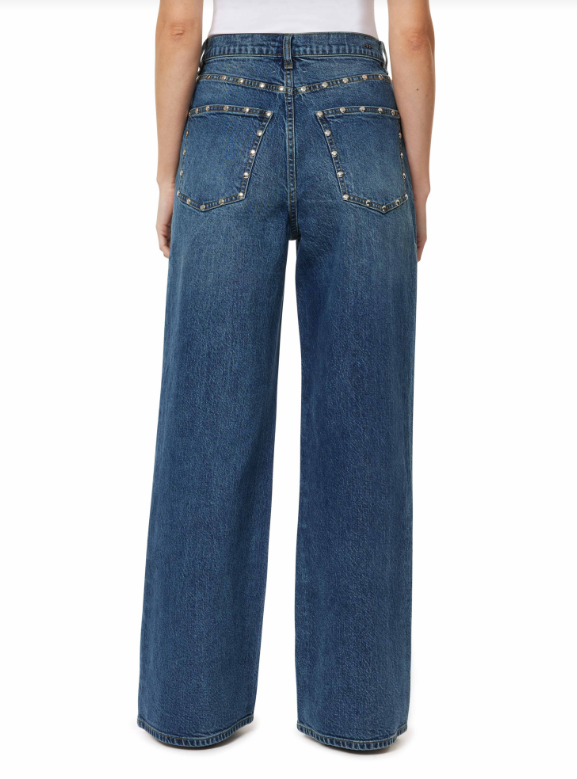Gemma Wide Leg Studded Jeans