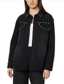 Black Studded Denim Jacket