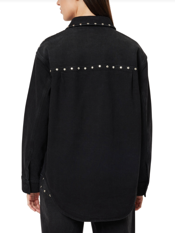 Black Studded Denim Jacket