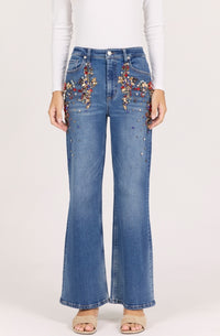 Fiona Colorful Rhinestone Jeans