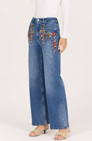 Fiona Colorful Rhinestone Jeans