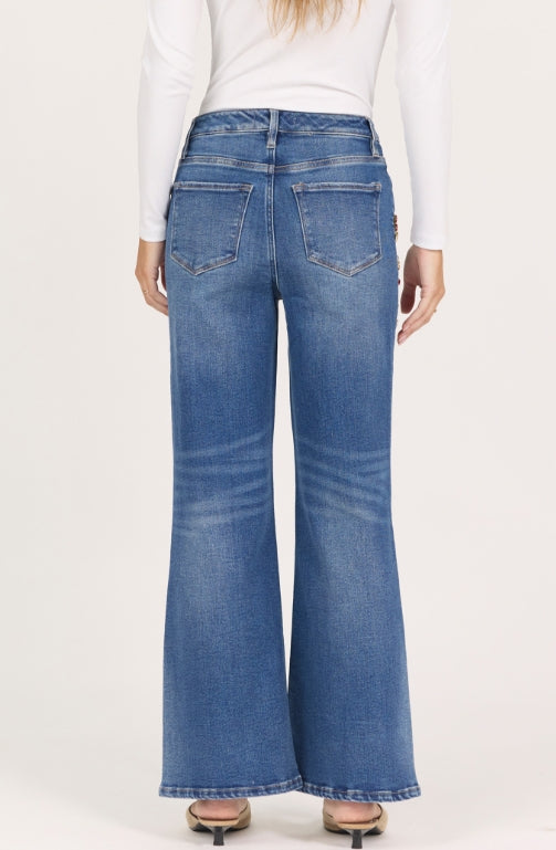 Fiona Colorful Rhinestone Jeans
