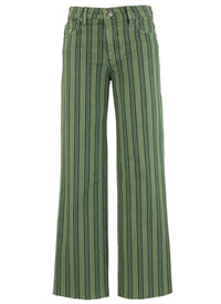 Charlotte Wide Leg Jeans- Matcha