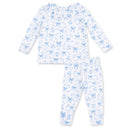 Blue Bows Ribbed Set