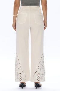 Paris Cream Cutout Jeans