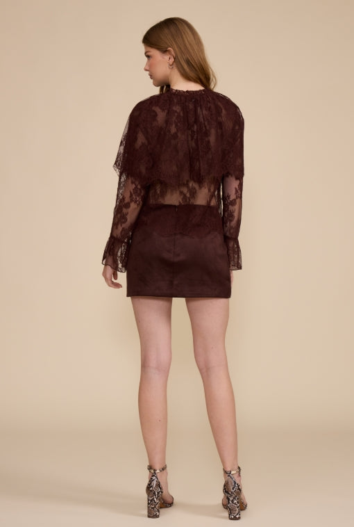 Lili Lace Capelet Top