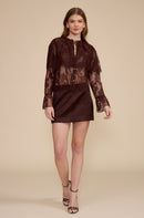 Lili Lace Capelet Top