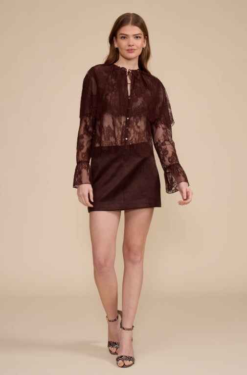 Lili Lace Capelet Top