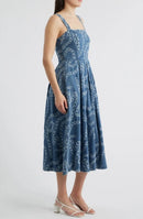 Chain Denim Midi Dress