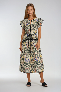 Canopy Printed Midi Dress