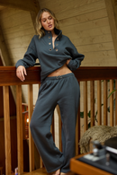 Grommet Wide Leg Pant