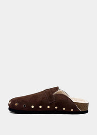 Tori Suede Studded Clogs