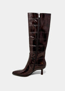 Vanessa Crocodile Heeled Boot