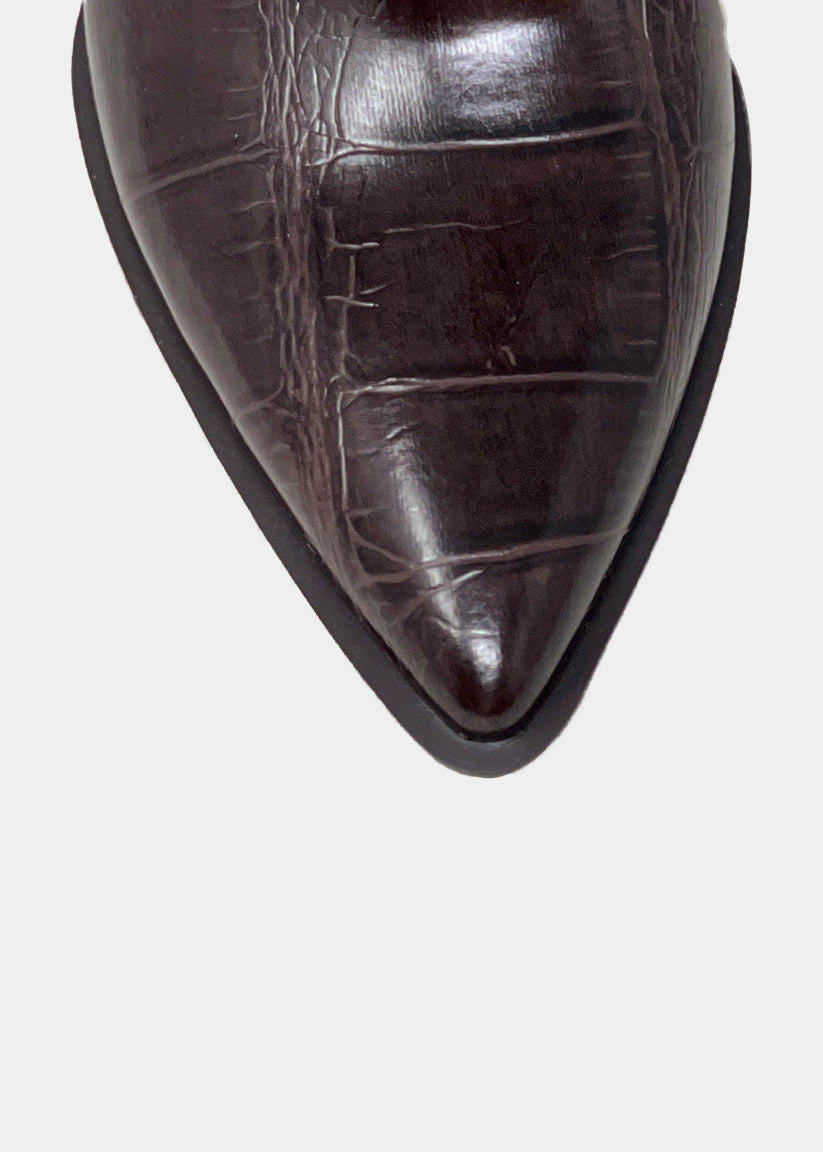 Vanessa Crocodile Heeled Boot