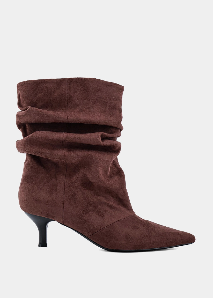 Venetia Slouchy Kitten Heel Boot