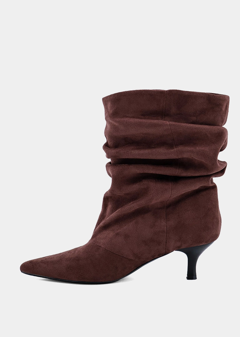 Venetia Slouchy Kitten Heel Boot
