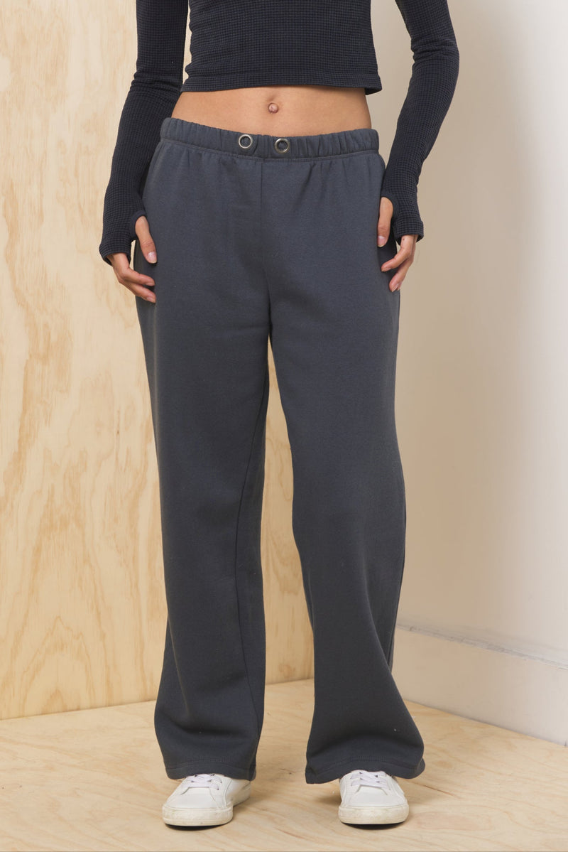 Grommet Wide Leg Pant