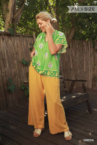 Boho Bloom Border Top