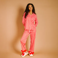 Peppermint Stripes Sweet Dreams Pajama Pants Set
